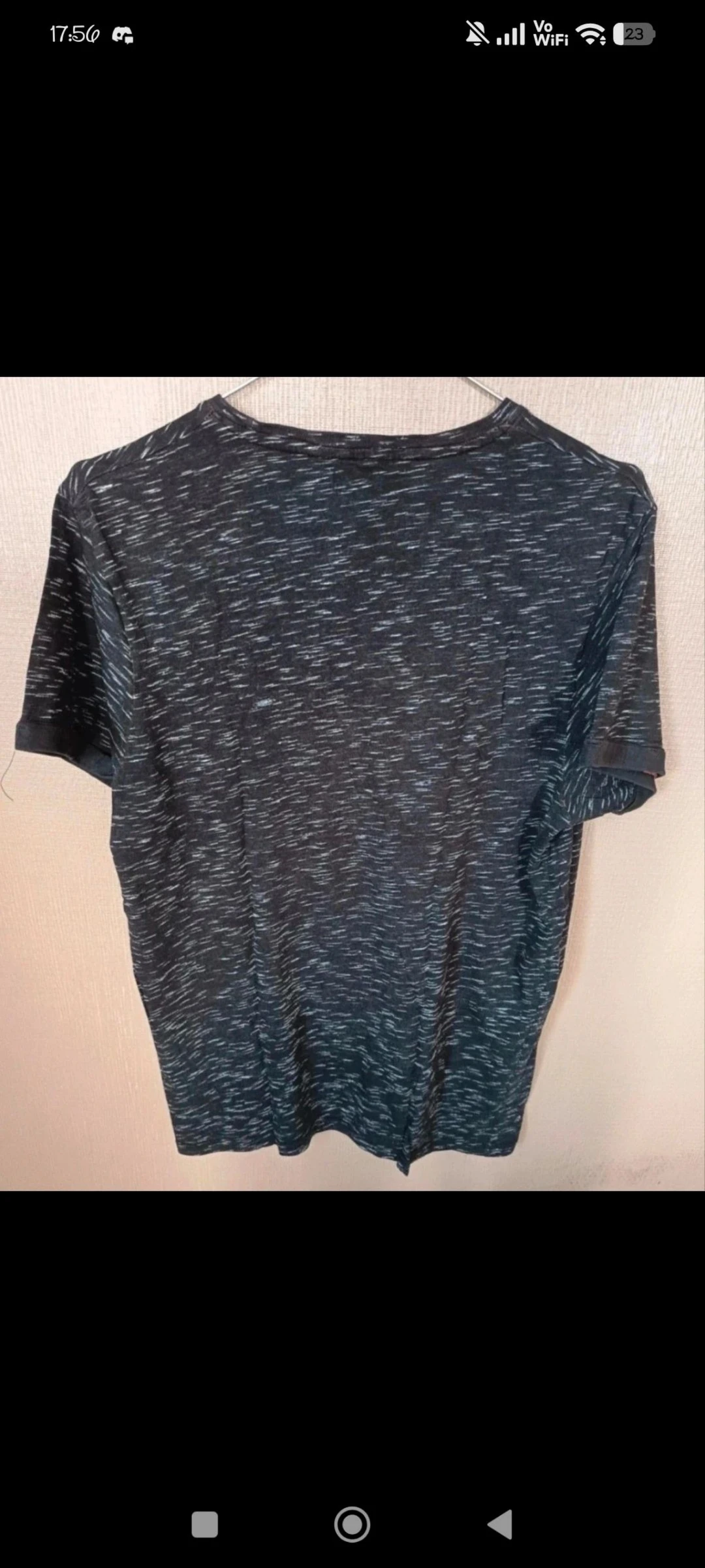 👕 T-shirt Masculino Influx Preto & Cinza Mesclado – Tamanho M – Ótimo Estado – photo 2